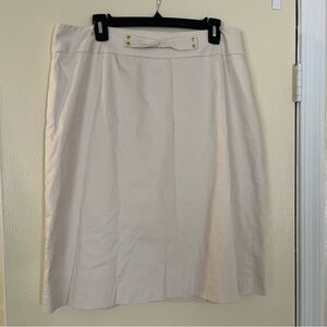 Alex Marie Ivory A-Line Skirt 14W Below Knee Good Condition Lined Beautiful